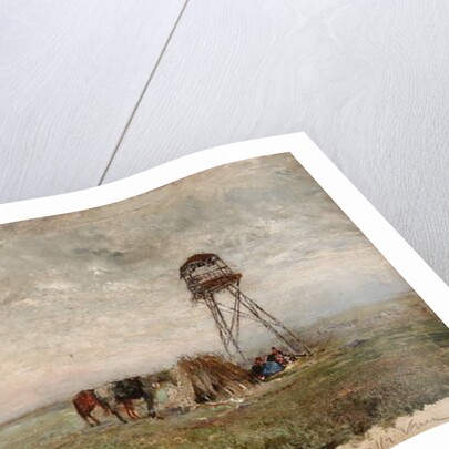 Cossacks Under a Watchtower on the Border of the Caucasus; Cosaques sous la tour de guet a la frontiere du Caucase by Ivan Pavlovich Pokhitonov