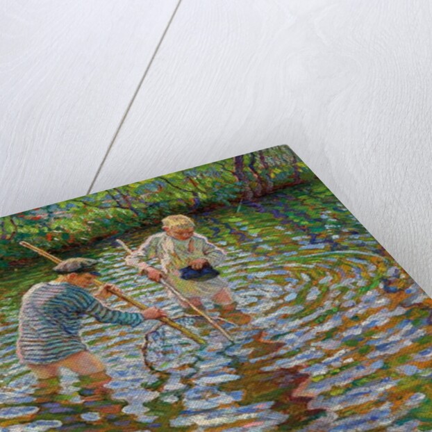 Young Boys Fishing for Crayfish, by Nikolai Petrovich Bogdanov-Belsky