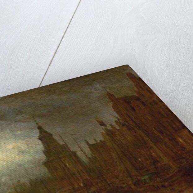 Amsterdam at Night, 1870s by Aleksei Petrovich Bogolyubov