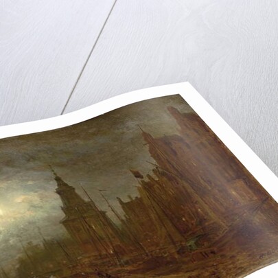 Amsterdam at Night, 1870s by Aleksei Petrovich Bogolyubov