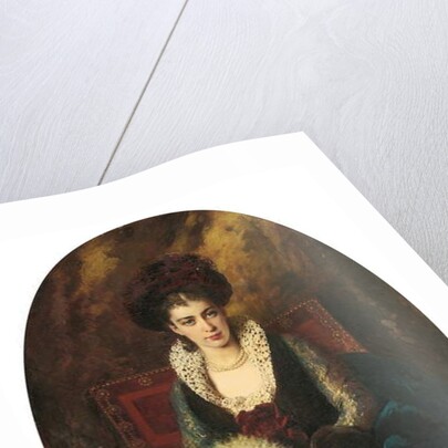 Portrait of the artist's wife, Maria Alekseevna Makovskaya, by Konstantin Egorovich Makovsky