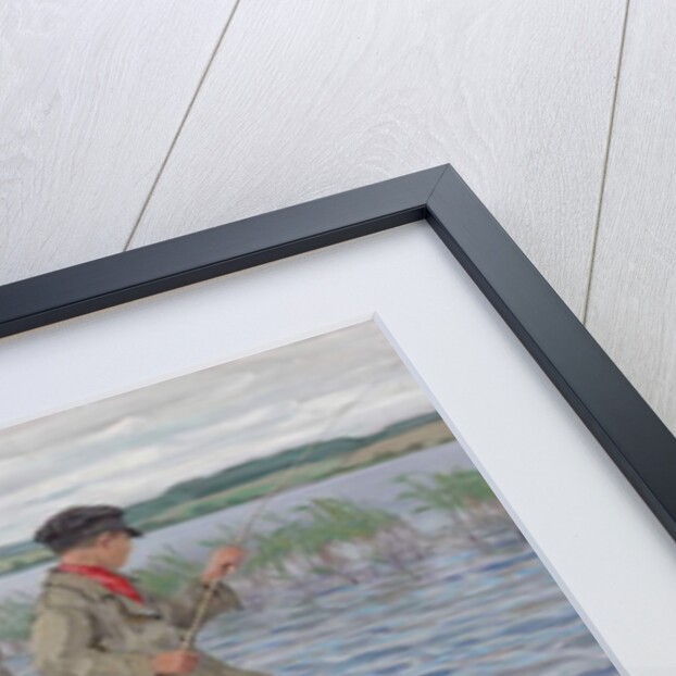 Boys Fishing off a Pier by Nikolai Petrovich Bogdanov-Belsky