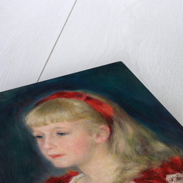 Mademoiselle Grimprel with a Red Ribbon, 1880 by Pierre Auguste Renoir