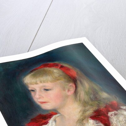 Mademoiselle Grimprel with a Red Ribbon, 1880 by Pierre Auguste Renoir
