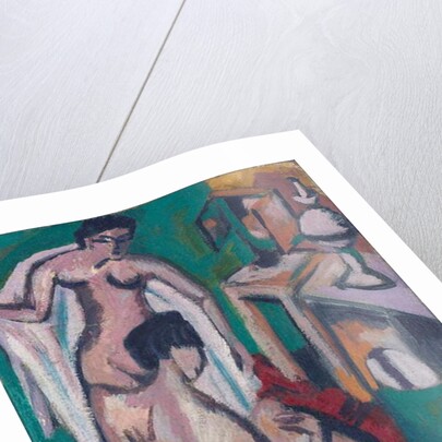 Two Nudes in a Shallow Tub, c. 1912/1913-1920 by Ernst Ludwig Kirchner