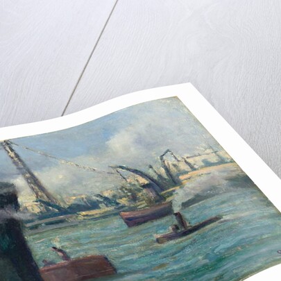 Rouen Port, by Maximilien Luce