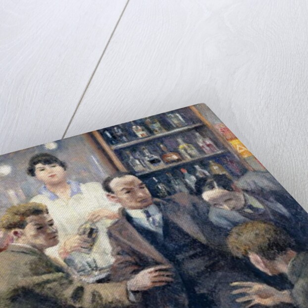 Discussion in a Bar, 1932 by Emil Cardinaux