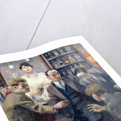 Discussion in a Bar, 1932 by Emil Cardinaux