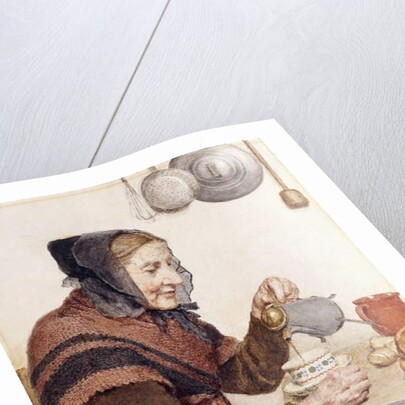 Grandmother with Coffee, 1904 by Albert Anker