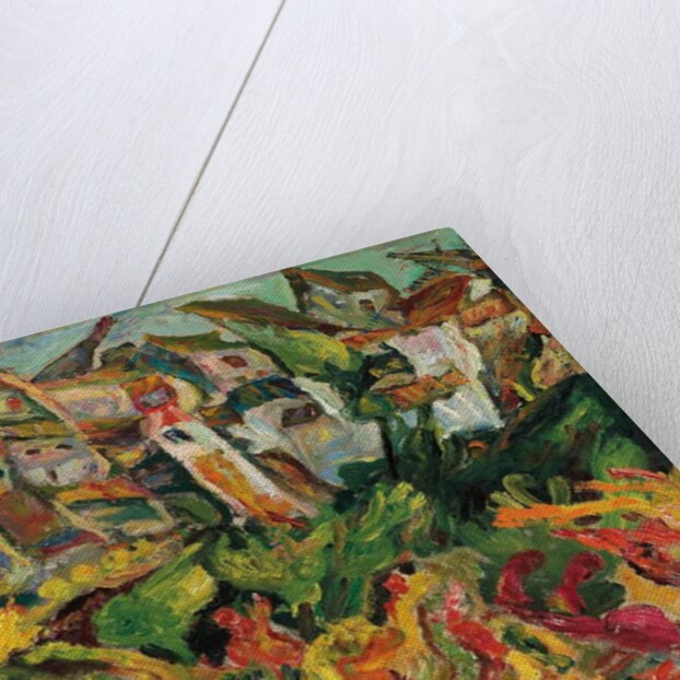 Houses with Pointed Roofs; Maisons aux Toits Pointus, c.1920-21 by Chaim Soutine