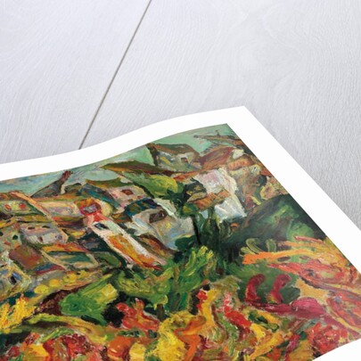 Houses with Pointed Roofs; Maisons aux Toits Pointus, c.1920-21 by Chaim Soutine