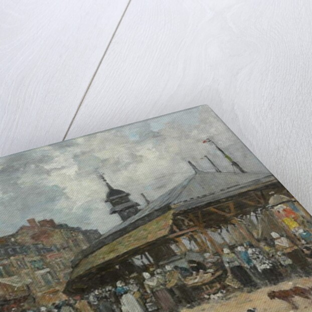 Market at Trouville; Marche a Trouville, 1878 by Eugene Louis Boudin