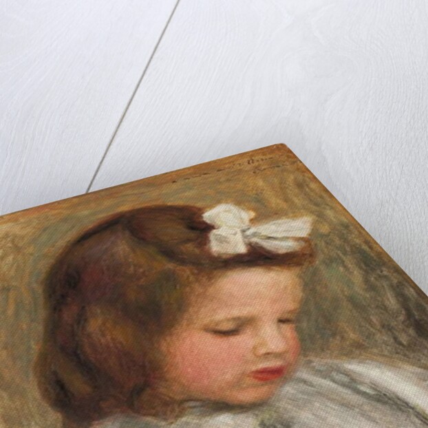 Head of a Girl; Tete de fillette, c. 1893 by Pierre Auguste Renoir