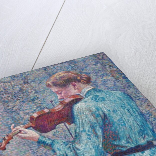 Marie-Anne Weber Playing the Violin, 1903 by Theo van Rysselberghe