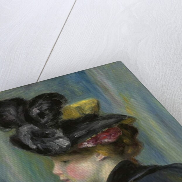 Young Woman with Black Hat; Jeune femme au chapeau noir, 1895 by Pierre Auguste Renoir