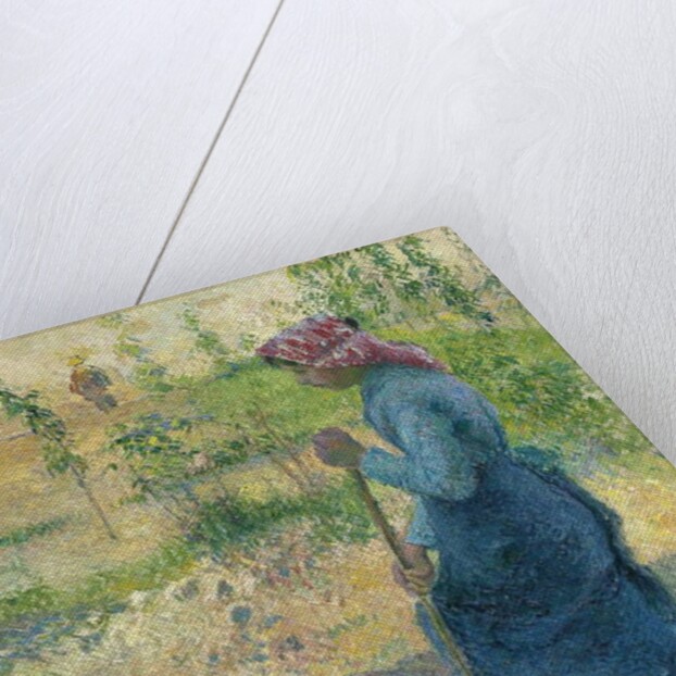 Peasant Digging; Paysanne bechant, 1882 by Camille Pissarro
