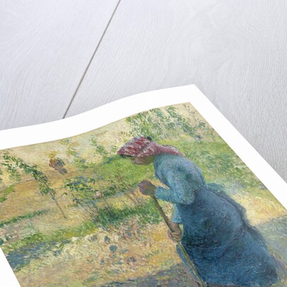 Peasant Digging; Paysanne bechant, 1882 by Camille Pissarro