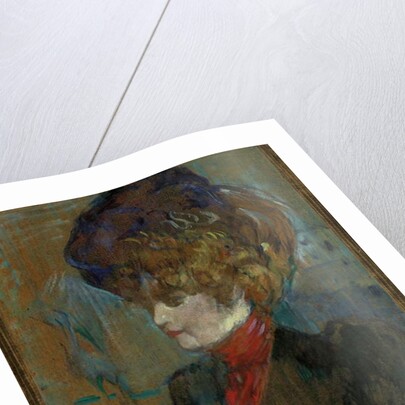 Head of an English Lady; Tete de lady anglaise, 1898 by Henri de Toulouse-Lautrec