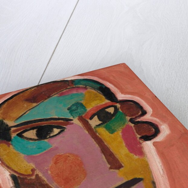 Mystical Head: Woman's Head on a Red Background, c. 1917 by Alexej von Jawlensky
