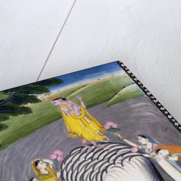 Krishna Quelling the Hydra-headed Snake, c.1790 by Giulio Carlini