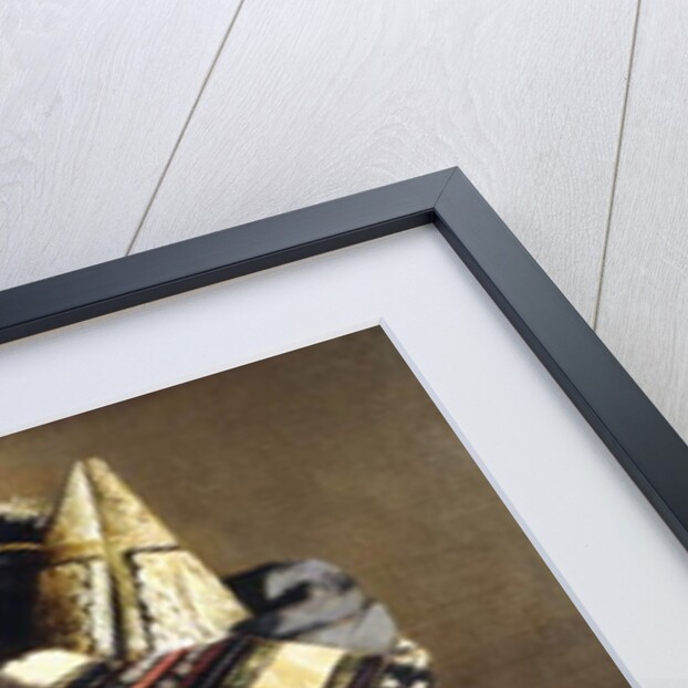 Portrait of a Khattack in Military Head-Dress, 1898 by Hubert Vos