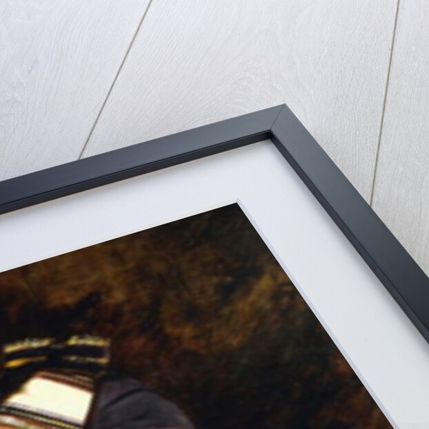 Portrait of a Sikh in Military Head-Dress by Hubert Vos