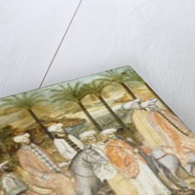 European Gentlemen in Procession of Orientals, c.1720 by Ottoman School