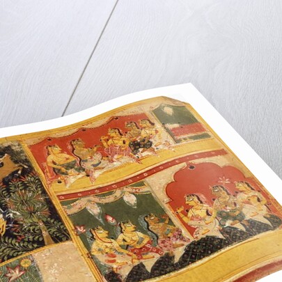 An illustration to the 'Bhagvata Purana', Book X, Chapter 21, c.1525 by Rajput school