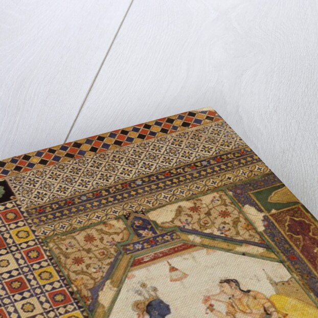 Rama Trying to Justify to Sita his Repudiation of her, c.1595 by Mughal School