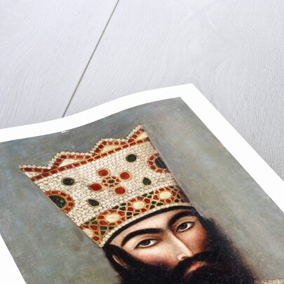 Qajar Royal Portrait; probably Fath 'Ali Shah, c.1810 by Ali Mihr