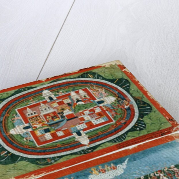 Krishna Attacking the Impregnable Castle of Prag-jyoshita, to Recover the Ear-rings of Aditi, c. 1775 by Nepalese School