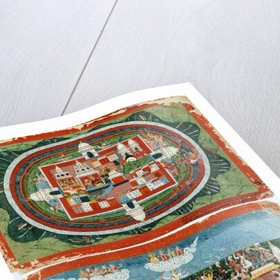 Krishna Attacking the Impregnable Castle of Prag-jyoshita, to Recover the Ear-rings of Aditi, c. 1775 by Nepalese School