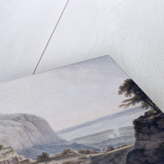 The North West View of Rohtasgarh, Bihar, by Thomas & William (1769-1837) Daniell