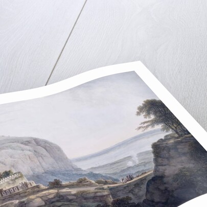 The North West View of Rohtasgarh, Bihar, by Thomas & William (1769-1837) Daniell