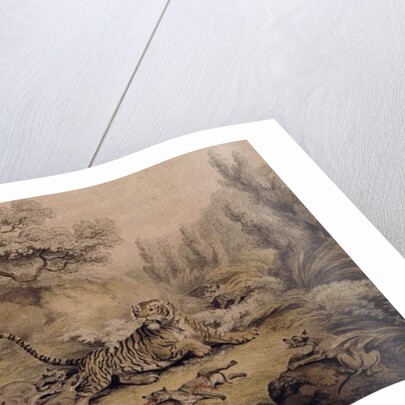 Wild Dogs Attacking a Tiger by Samuel Howitt