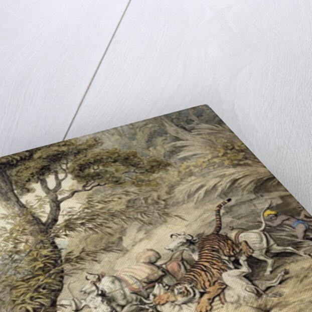 Tiger Attacking a Cattle Train by Samuel Howitt