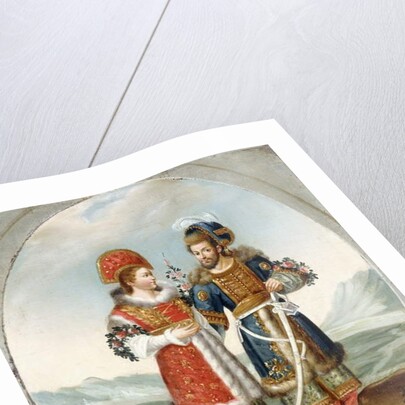 An Exotic Couple, early 19th century by Ottoman School