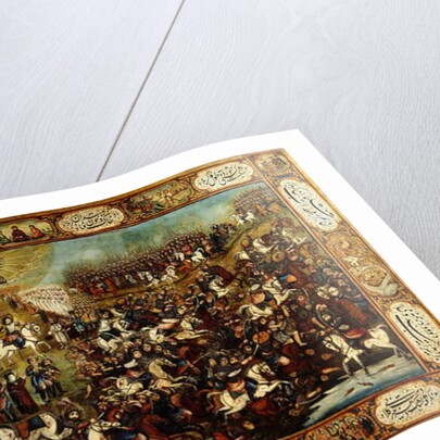 The Martyrdom of Huseyn, c. 1860-70 by School Qajar