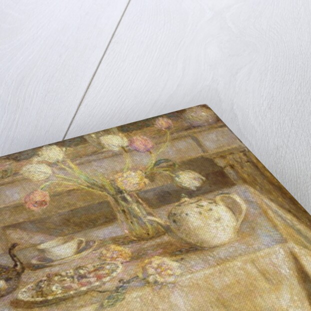 The White Tablecloth; La Nappe Blanche by Henri Eugene Augustin Le Sidaner