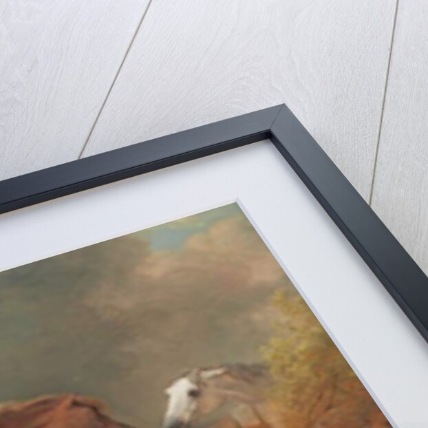 Colonel Thornton's Jupiter, by Eclipse out of a Mare by Tartar, by a Fence, with a Grey Mare, at Thornville Royal, 1792 by Sawrey Gilpin