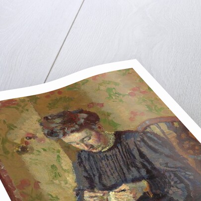 Woman Sewing, c. 1908 by Harold Gilman