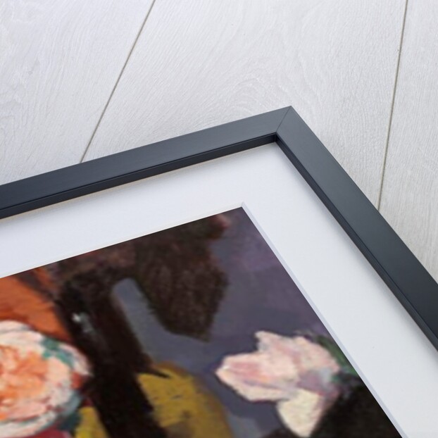 Roses in a Vase with Oranges and a White Tablecloth, by Samuel John Peploe