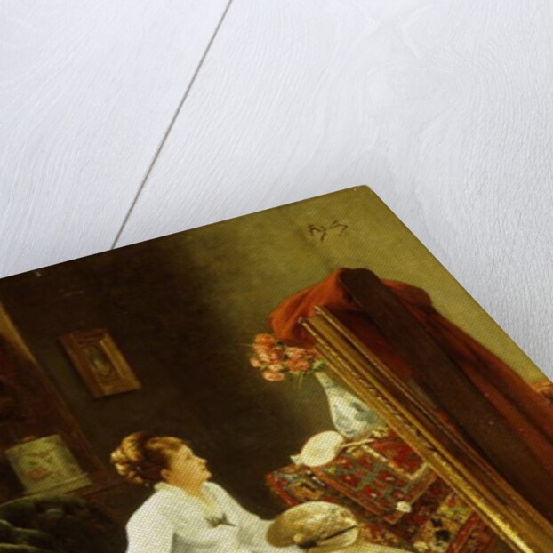 Artist at Work by Alfred Emile Stevens