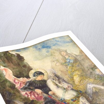 St. George and the Dragon, 1869 by Gustave Moreau