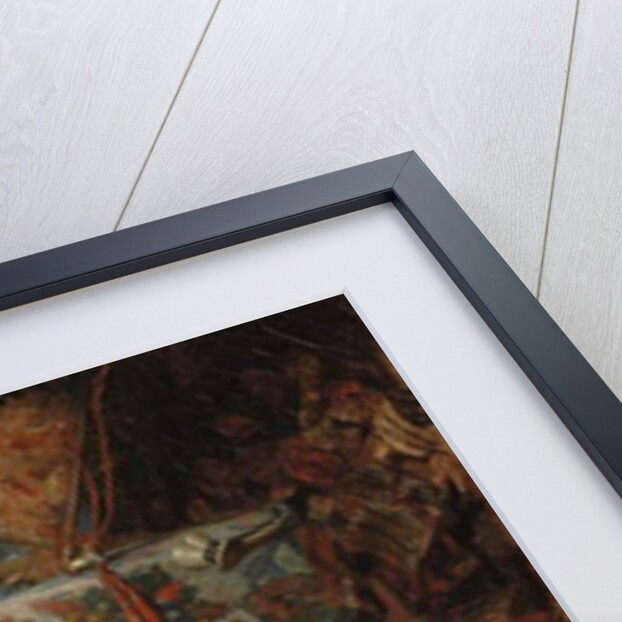 A Reclining Turk Smoking a Hookah, 1844 by Henri Baron