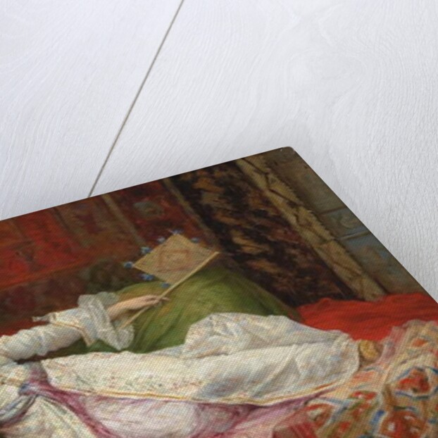 Reclining Turkish Woman; Femme Turque allongee, 1895 by Emile Henri La Porte