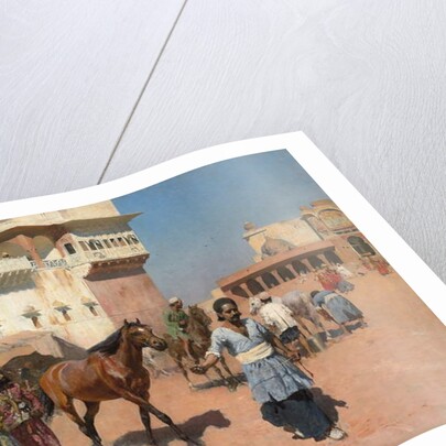 Persian Horse Dealer, Bombay, 1880s by Edwin Lord Weeks