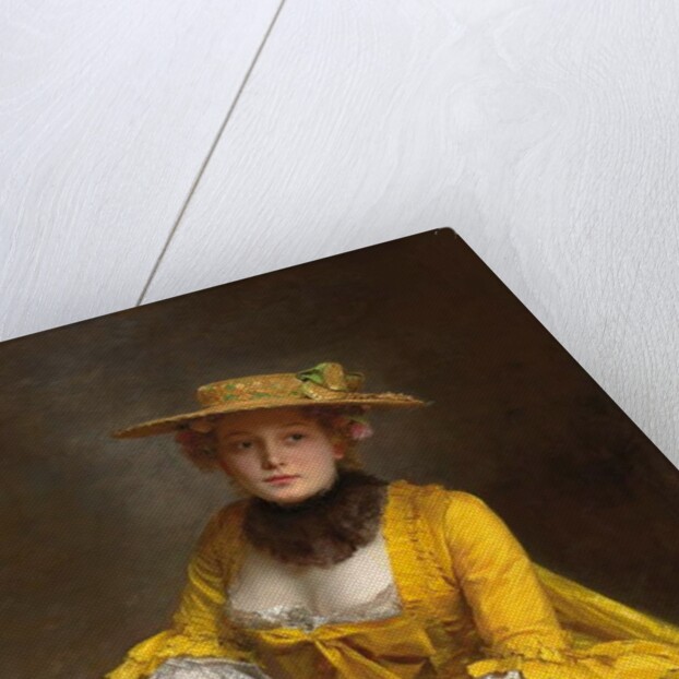 The Yellow Dress by Gustave Jacquet