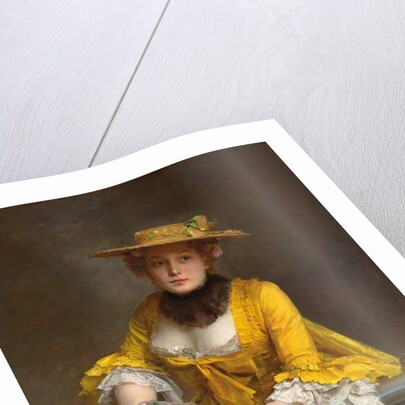 The Yellow Dress by Gustave Jacquet