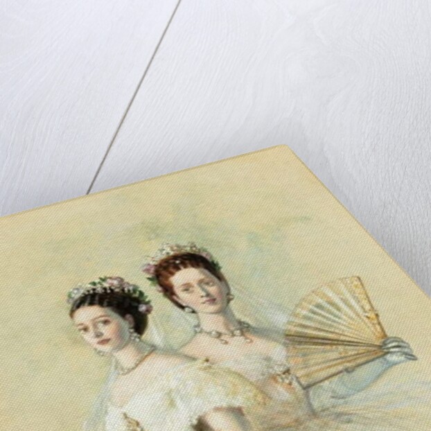 Portrait of Czarina Maria Feodorovna and her sister Alexandra, Princess of Wales, 1868 by Franz Xaver Winterhalter